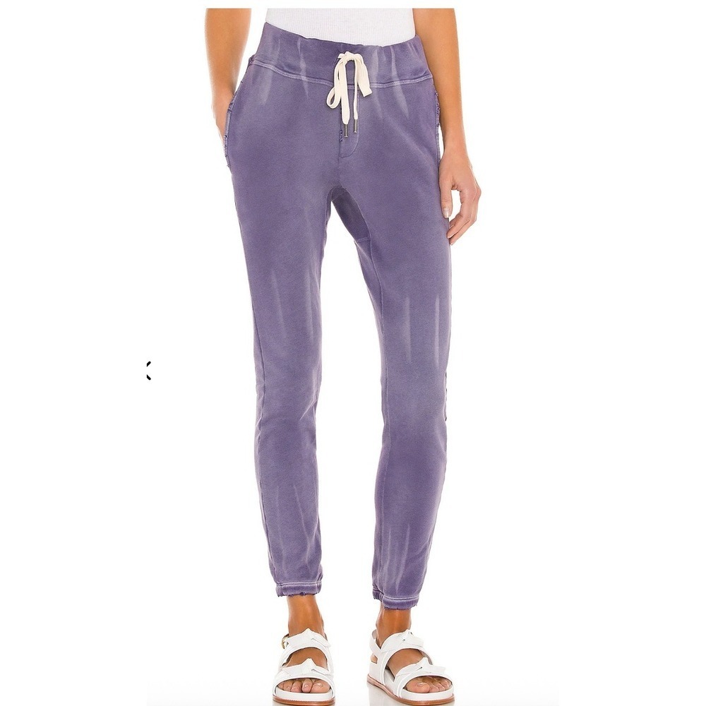 NSF Purple Sayde Slim Garment Dyed Sweatpants Size L